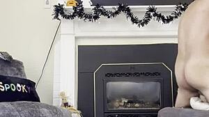 MULTIPLE ORGASMS Rock Latina in Living Room COSTUME Frenzy! 