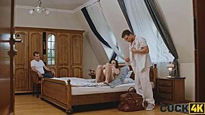 cuckold husband watches pregnant wife fuck doctor Kinkerman