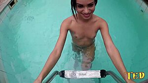 damn i pounded alice lemes da new latina teen actress anal in pool wit big black cock