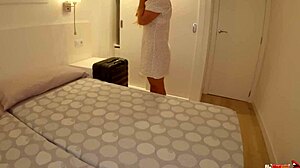 one bed shared by stepson and stepmom sparks forbidden taboo rough pov creampie homemade big tits action