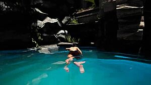 laras deepthroat skills awaken huge monster cock statue in hentai gangbang bukkake