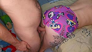 Hey stepdaughter, rubbing cock to avoid pregnancy but accidental deep thrust starts unstoppable fuck