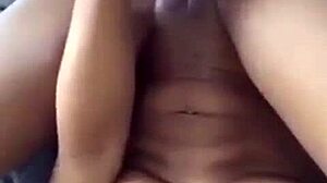 Sexy ebony neighbor shares freaky solo tease on hangouts