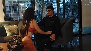 pam bares her fat latina ass in interview