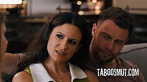 Kinky Couple Seduces Busty Babysitter into Wild Threesome