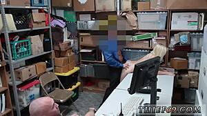 Blonde babe's police encounter ends in total satisfaction for everyone