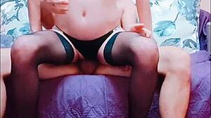 amateur couple's homemade casting interview turns into raw mature teen sex