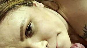 oh man dj brisa sucks it lying down til she gags hard on that brazilian cock