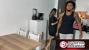 Agatha hires BBC gigolo massager to stretch her big pussy till explosive creampie