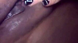 my girlfriend masturbates her wet pussy