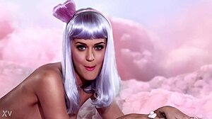 What if Katy Perry's barefoot and naked?