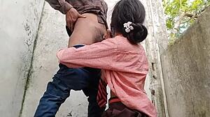 Desi hot Indian school stepsister tight pussy fuck village Hindi audio