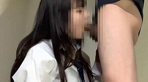 Teen Uniform Cosplay Forced Cumshot