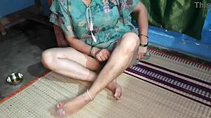 Oiled Milf Wife's Massive Boobs Gleam During Intense Pussy Massage