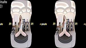 i get so turned on watching kinky redhead soak clothes in her warm piss