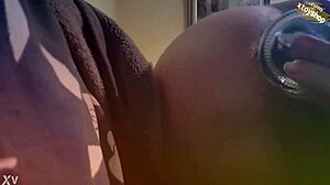 Beer Bottle Deep in Teen Ass