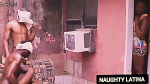 Chatting with two playful stars during intense group session fun