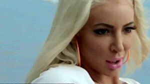 NICOLETTE SHEA RIDES HARD IN CAR WITH BIG TITS BOUNCING