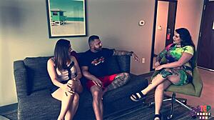 Amateur screams in rough missionary as first-time sub stepsis takes bareback orgasm pounding