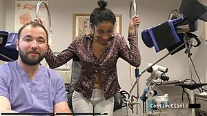 Miss Mars' Blindfolded Armpit Fetish Backstage with Handcuffs