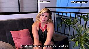 blonde latina milf karensleent flirts with photographer brian evansx 😘📸