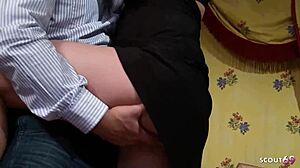 blonde slut wife takes hard anal pounding from neighbor while hubby away