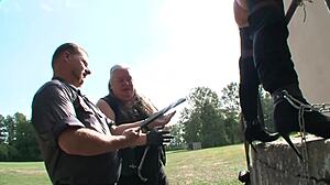 blonde slave punished tortured dominated in brutal bdsm double torment