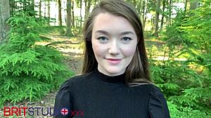 Hot Teen Pov Outdoor Blowjob With Cumshot Facial From Neighbor In Lingerie