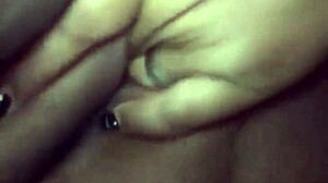 my girlfriend masturbates her wet pussy