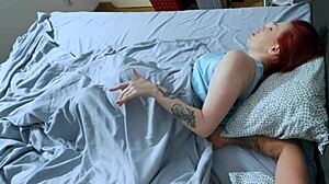 Step Mom Jerks and Rides Son's Huge Cock in Hotel Shame