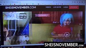 hd sheisnovember screams as thick ebony ass bounces in rough anal doggystyle
