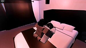 fucking fierce shark girl hard in roblox condo anal doggystyle