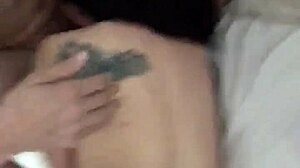 Girlfriend sucks boyfriend's cock with handjob