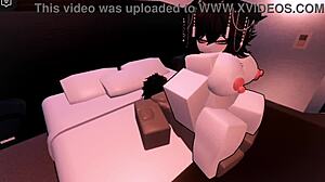 fucking fierce shark girl hard in roblox condo anal doggystyle