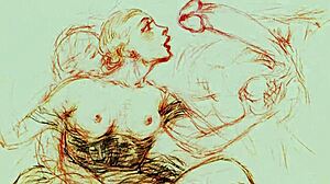 vintage erotic art captures hairy retro antique scenes in classic style