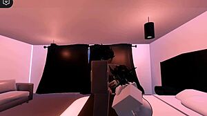 fucking fierce shark girl hard in roblox condo anal doggystyle