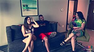 Amateur screams in rough missionary as first-time sub stepsis takes bareback orgasm pounding