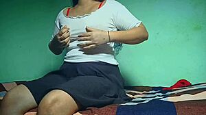 Cute Desi Girlfriend Moans Through Hard Blowjob and Rough Missionary Fuck by Lover