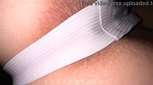 Step Bro Sniffs Wife's Thong Anal Area In Close-Up Outdoor Fetish