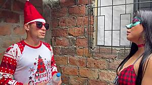 broke latina pays street vendor with outdoor sex for vegetables tattooed neighbor roleplay