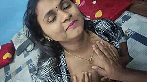 desi couple's hot honeymoon night full of steamy fucking and moaning