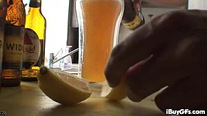 Deepthroating Milf Ho Grips Cock Between Massive Tits