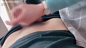 Horny boss lady jerks huge cock then rides it wild