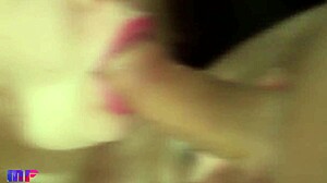 asmr closeup blowjob swallows thick oral creampie load