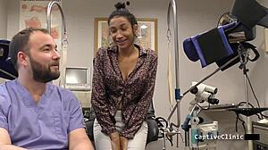 Miss Mars' Blindfolded Armpit Fetish Backstage with Handcuffs