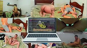 raw couple shower sex pounds pregnant stepdaughter's big ass passionately