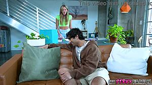 Heart racing as curious stepsis addison vodka takes bratty stepbro's huge cock