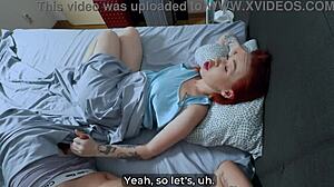 Step Mom Jerks and Rides Son's Huge Cock in Hotel Shame