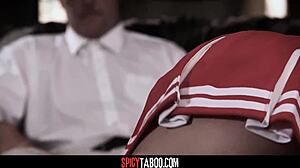 Cheerleader Jill Kassidy skips work for office cowgirl deepthroat doggystyle riding hardcore