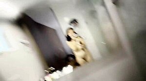 College bestie films first lesbian bathroom sex